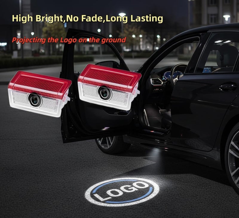 LOUEI 2pcs Door Light Logo Projector Laser Ghost Shadow Courtesy Light Compatible with MB 2014-2020 C W205 2013-2022 A W176 2014-2022 B W246 E W212 W213 ML W166 GLA GLB GLC GLE GLS (W205) - Image 2